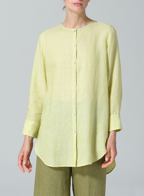 Linen Longline Blouse