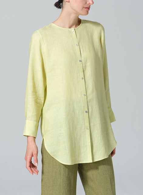 Linen Longline Blouse