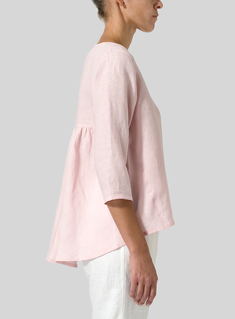 Linen A-line High-Low Top