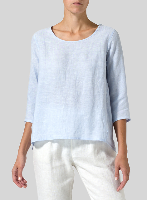 Linen A-line High-Low Top