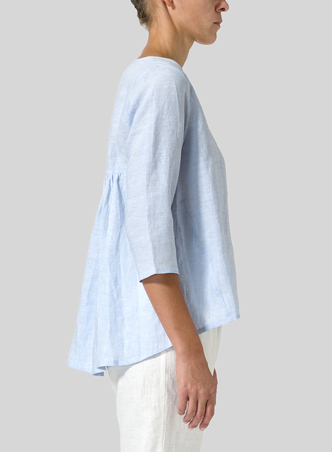 Linen A-line High-Low Top