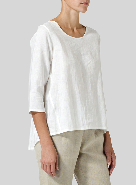 Linen A-line High-Low Top