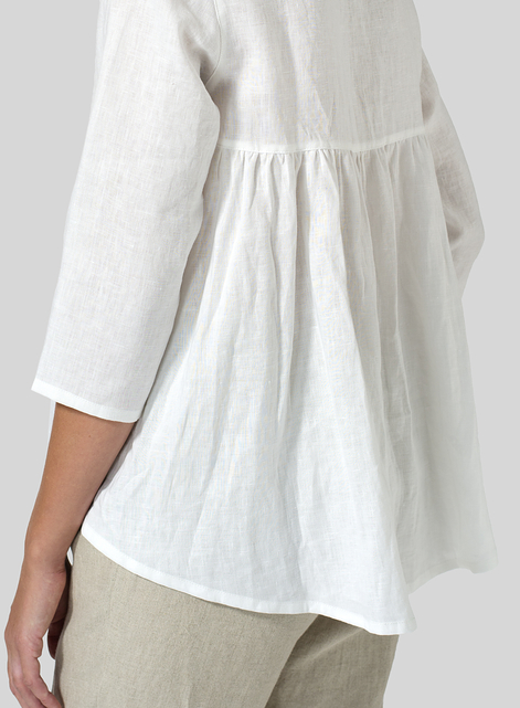 Linen A-line High-Low Top