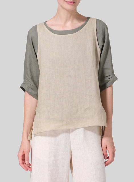 Linen Layered Top Set