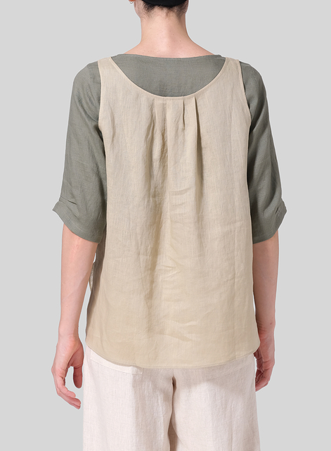 Linen Layered Top Set