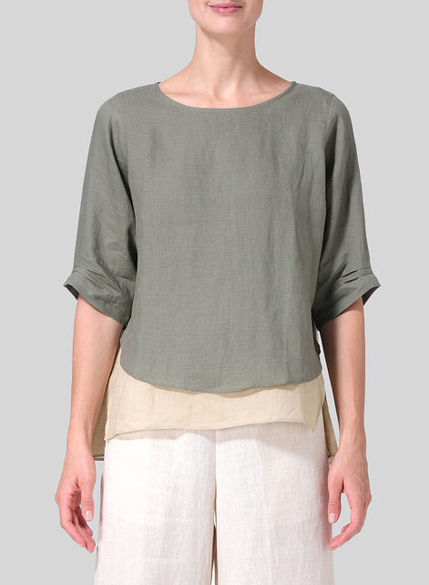 Linen Layered Top Set