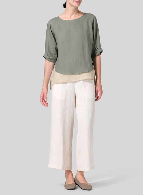 Linen Layered Top Set