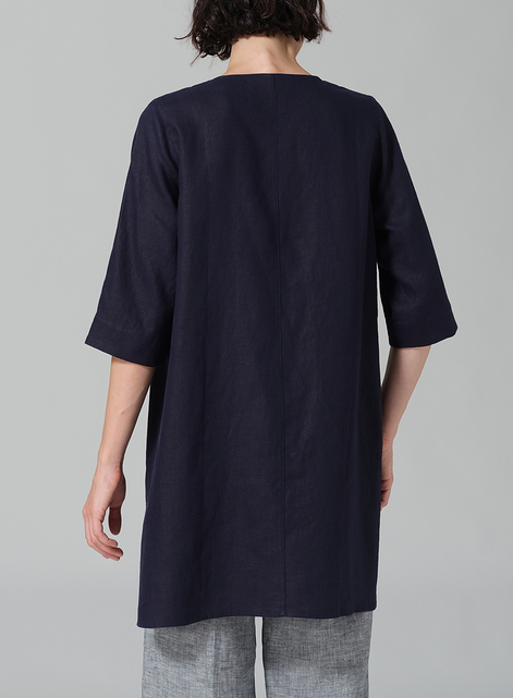 Linen Chest Pocket Tunic