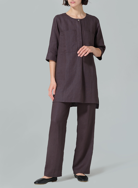 Linen Chest Pocket Tunic