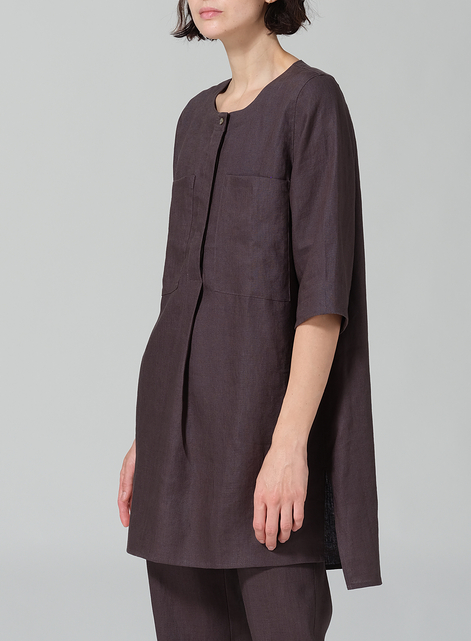 Linen Chest Pocket Tunic