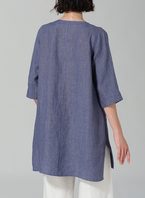 Linen Chest Pocket Tunic