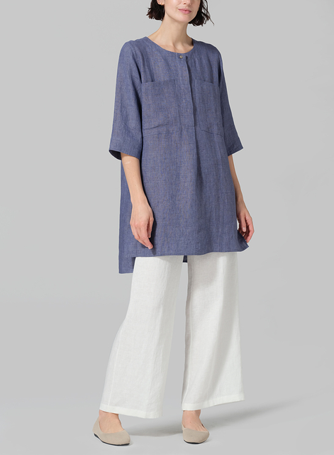 Linen Chest Pocket Tunic