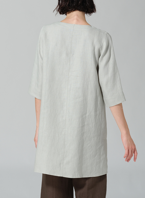 Linen Chest Pocket Tunic