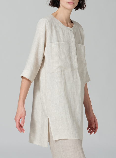 Linen Chest Pocket Tunic