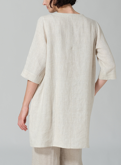 Linen Chest Pocket Tunic