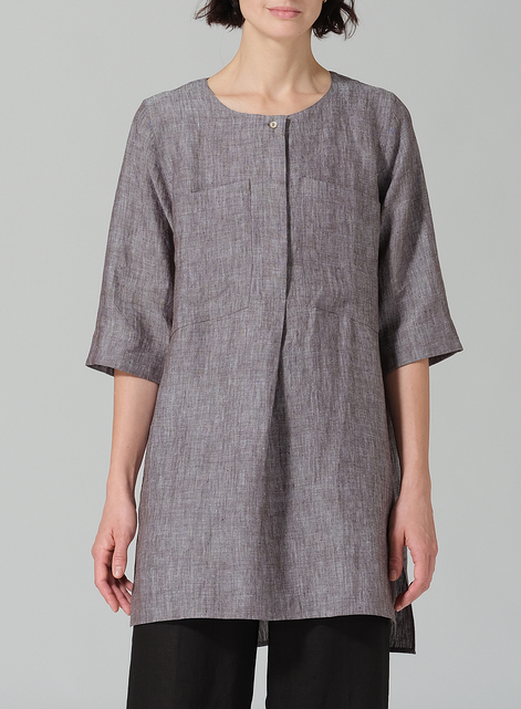 Linen Chest Pocket Tunic