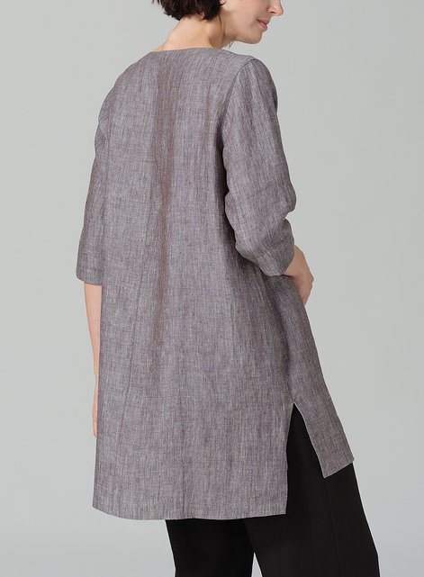 Linen Chest Pocket Tunic