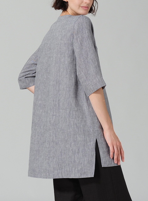 Linen Chest Pocket Tunic