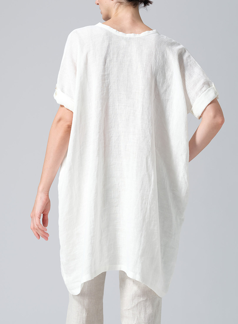 Linen Wide A-line Tunic