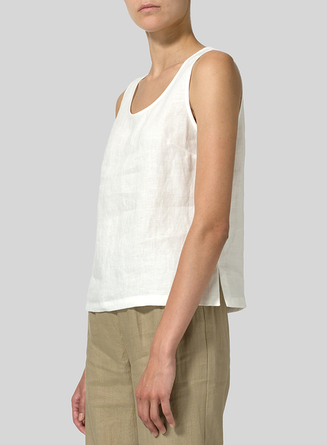 Linen Sleeveless Pullover Top