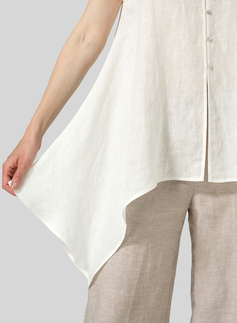 Linen Handkerchief Sleeveless Top