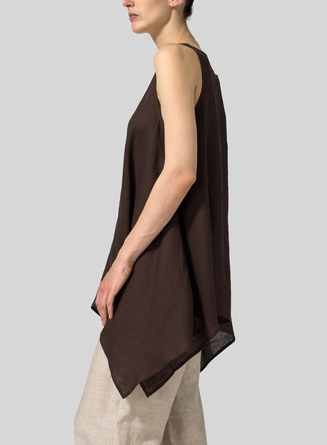 Linen Handkerchief Sleeveless Top