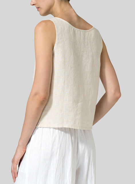 Linen Pocket Tank Top