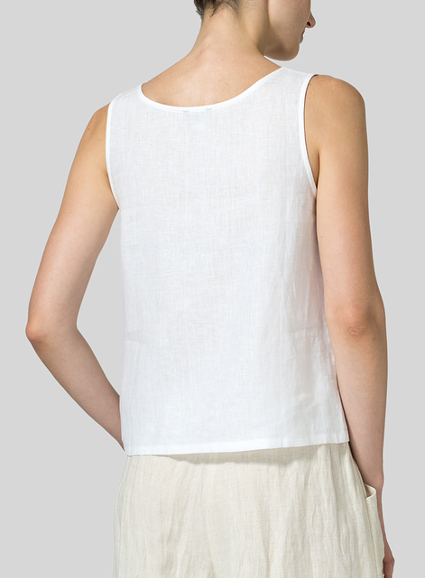 Linen Pocket Tank Top