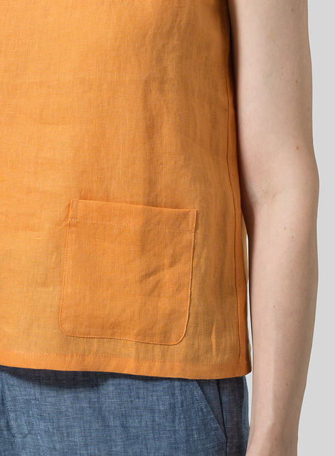 Linen Pocket Tank Top