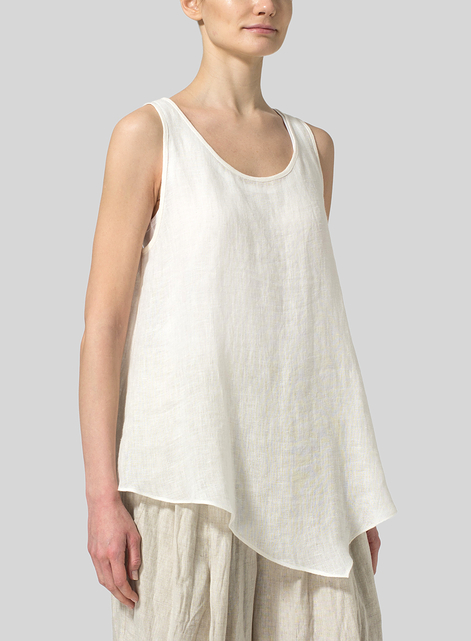 Lightweight linen Gauze Vest