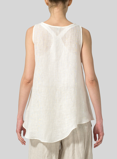 Lightweight linen Gauze Vest