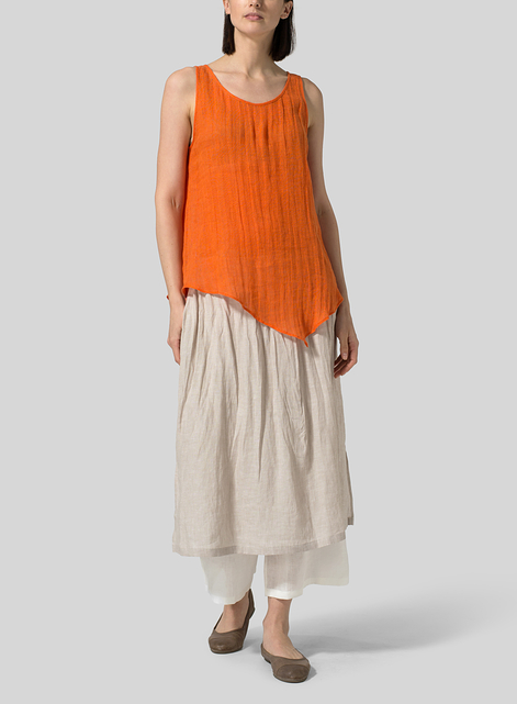 Lightweight linen Gauze Vest