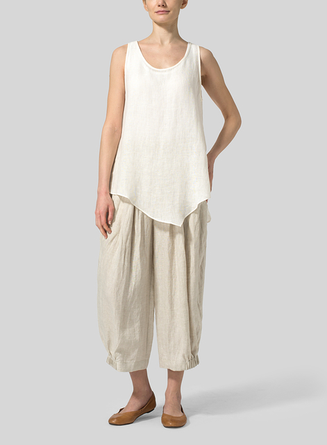 Lightweight linen Gauze Vest