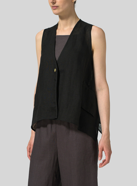 Gauze Linen Vest